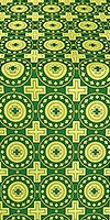 Mira Lycia silk (rayon brocade) (green/gold)