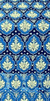 Chernigov silk (rayon brocade) (blue/gold)