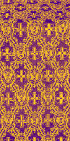 Seraphim silk (rayon brocade) (violet/gold)