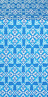 Smolensk silk (rayon brocade) (blue/silver)