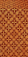 Ostrozh silk (rayon brocade) (claret/gold)