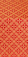Ostrozh silk (rayon brocade) (red/gold)