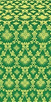Loza silk (rayon brocade) (green/gold)