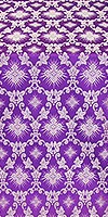 Loza silk (rayon brocade) (violet/silver)