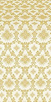 Loza silk (rayon brocade) (white/gold)