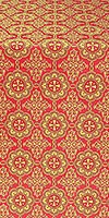 Vologda Posad metallic brocade (red/gold)