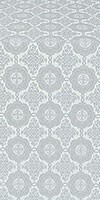 Vologda Posad silk (rayon brocade) (white/silver)