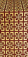 Cappadocia silk (rayon brocade) (claret/gold)