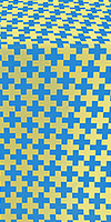 Novgorod Cross metallic brocade (blue/gold)