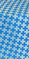 Novgorod Cross metallic brocade (blue/silver)