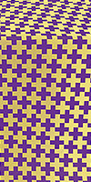 Novgorod Cross metallic brocade (violet/gold)