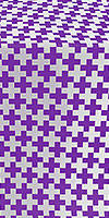 Novgorod Cross metallic brocade (violet/silver)