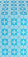 Czar's metallic brocade (blue/silver)