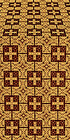 Czar's metallic brocade (claret/gold)