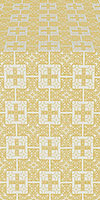 Czar's metallic brocade (white/gold)