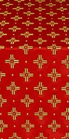 Bishop silk (rayon brocade) (red/gold)