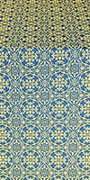 Dormition metallic brocade (blue/gold)