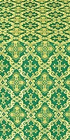 Nikolaev silk (rayon brocade) (green/gold)