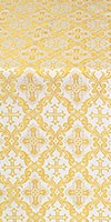 Nikolaev silk (rayon brocade) (white/gold)