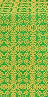 Sebastian silk (rayon brocade) (green/gold)