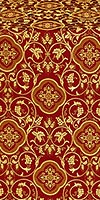 Ascention metallic brocade (claret/gold)