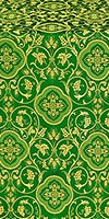 Ascention silk (rayon brocade) (green/gold)