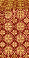 Gornen silk (rayon brocade) (claret/gold)