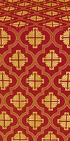 Ladoga posad metallic brocade (claret/gold)