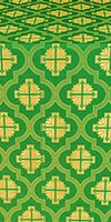 Ladoga posad metallic brocade (green/gold)