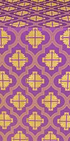 Ladoga posad silk (rayon brocade) (violet/gold)