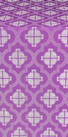 Ladoga posad silk (rayon brocade) (violet/silver)