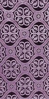 Floral Cross silk (rayon brocade) (violet/silver)