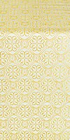 Floral Cross metallic brocade (white/gold)