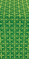 Lyubava silk (rayon brocade) (green/gold)