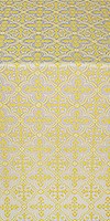 Lyubava silk (rayon brocade) (white/gold)