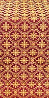 Lavra silk (rayon brocade) (claret/gold)