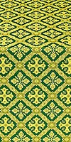 Canon silk (rayon brocade) (green/gold)