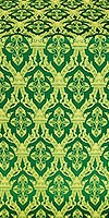 Korona silk (rayon brocade) (green/gold)