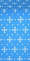 Belozersk silk (rayon brocade) (blue/silver)
