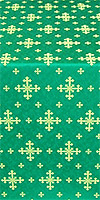 Belozersk silk (rayon brocade) (green/gold)