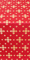 Belozersk silk (rayon brocade) (red/gold)