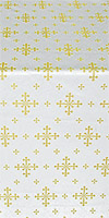 Belozersk silk (rayon brocade) (white/gold)