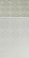 Corinth silk (rayon brocade) (white/silver)