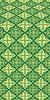 Vera silk (rayon brocade) (green/gold)