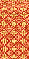 Vera silk (rayon brocade) (red/gold)