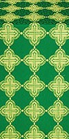 Kolomna silk (rayon brocade) (green/gold)
