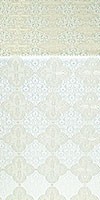 Kolomna silk (rayon brocade) (white/silver)