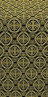 Paschal Egg silk (rayon brocade) (black/gold)