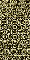 Posad silk (rayon brocade) (black/gold)