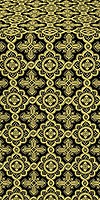 Old-Greek silk (rayon brocade) (black/gold)